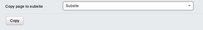 Subsites copy page from main site