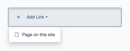 A screenshot of the links type allowed by default